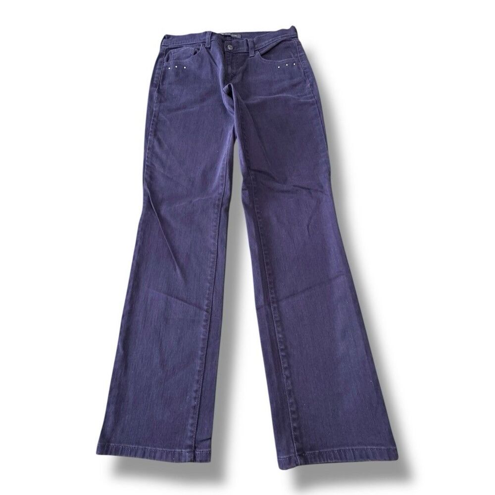 Levi’s Straight Leg Purple Denim Jeans Embellished Casual Women’s Size 8
